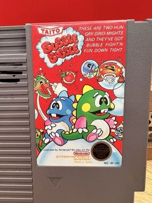 Bubble Bobble (Nintendo Entertainment System, 1985) NES Authentic - Image 1 of 4
