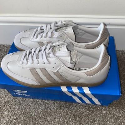 Adidas Samba OG grau beige Herren Turnschuhe JH5792 UK Größe 7 Karton ohne Deckel