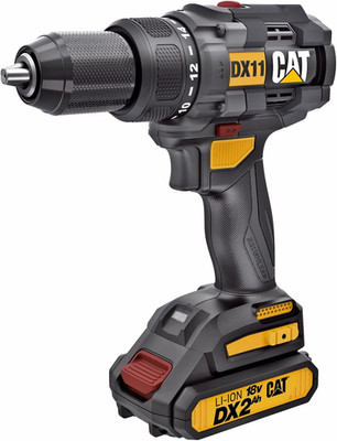 Cat  18V 1 for ALL 1/2'' Cordless Drill/Driver with Brushless Motor and 2 Batteri