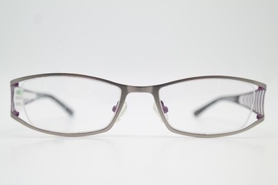 Brille BGW 6512 Silber Violett Eckig Brillengestell eyeglasses Neu