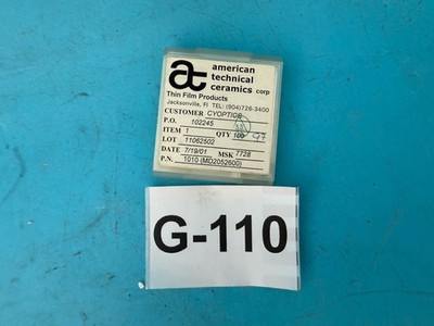 Lot of 97 American Technical Ceramics ATC CyOptics RF Microwave Components