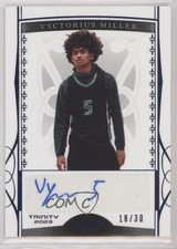 2022-23 Leaf Trinity Blue 18/30 Vyctorius Miller BA-VM1 Auto 1q2