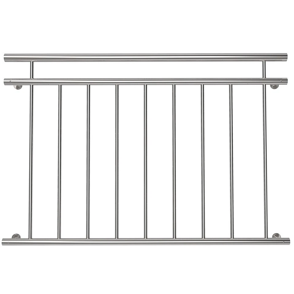 Balkongeländer Edelstahl V2A Fenster Sicherheitsgitter Geländer Balkon Silber - Bild 3 von 4