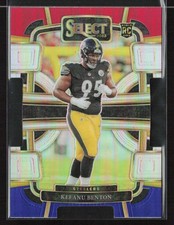 Keeanu Benton 2023 Panini Select #84 Red and Blue Prizms Die Cuts