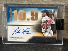 2020 Topps Luminaries - Masters of the Mound Auto Blue MOM-PM Pedro Martinez /5