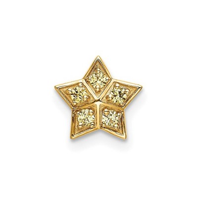 14 Karat Gelbgold Saphir Stern Dia