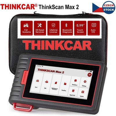 THINKCAR ThinkScan Max2 Car OBD2 Scanner Diagnosis Tool All System Scanner CANFD