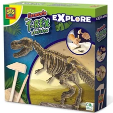 SES Creative: Excavate A T-Rex Skeleton - STEM Dinosaur Dig Kit, Ages 4+