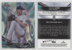 2022 Bowman's Best Aqua Lava Refractor /199 George Kirby #69 Rookie RC