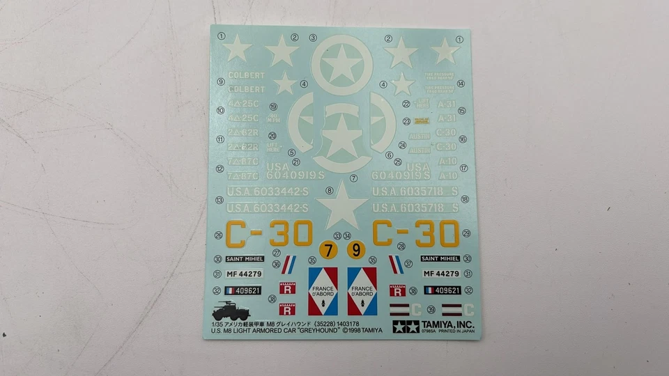  TAM35228 Tamiya M8 Greyhound Light Armored Car 1/35 - Immagine 2 di 3