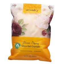 Silica Gel Flower Drying Crystals - Fine Crystals 1mm, Color 5 LBS