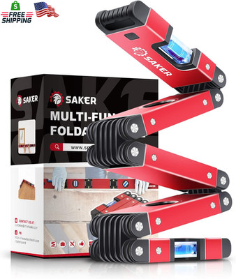 Saker Multi-Function Foldable Level, 28-Inch Level Tool,Valentine'S Day Gift for