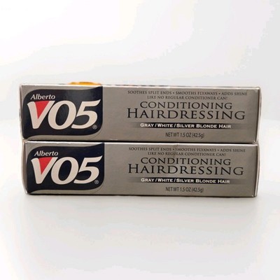 Alberto VO5 Gray/White/Silver Blonde Conditioning Hairdressing 1.5oz (2 Pack)