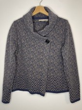 Chiaramente giacca cardigan misto lana italiana donna maglia media
