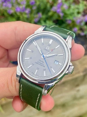 OMEGA De Ville Coaxial 4833.40.31 GMT Grey Dial Automatic Men's Watch Papers Box - Image 1 of 4