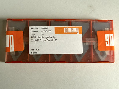 Schwanog 100145 PWP Wechselspitze 22x5x26,5 Typ Granot 100 Index e Q.12