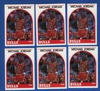 1989 NBA Hoops - MICHAEL JORDAN #200 - Lot 6 Cards - NM - Never Circulated
