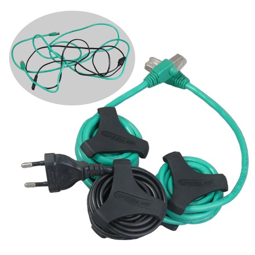 Speedlink MODO 3x Kabel-Organizer Gr L Kabel-Binder Kabel-Trommel Kabel-Clips - Afbeelding 2 van 7