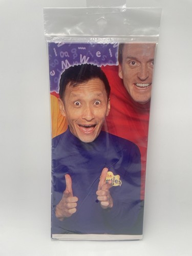 The Wiggles TV Show Plastic Table Cover Cloth 54" x 102" 2005 Birthday Party NOS - Picture 2 of 3