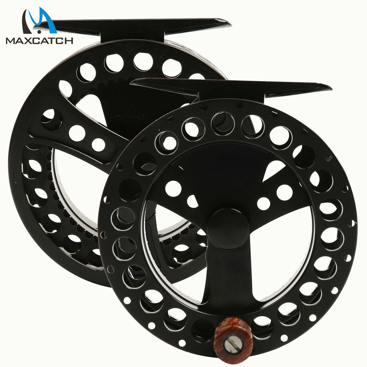 clicker fly reel Maxcatch 2/3 3/4WT Clicker Reel CNC Machined Black Aluminium Fly Fishing  Reel