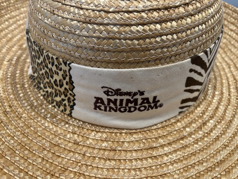 De Colección Para Mujer Walt Disney World Animal Kingdom Sombrero para Sol Safari Tema Paja Foto 2 de 4