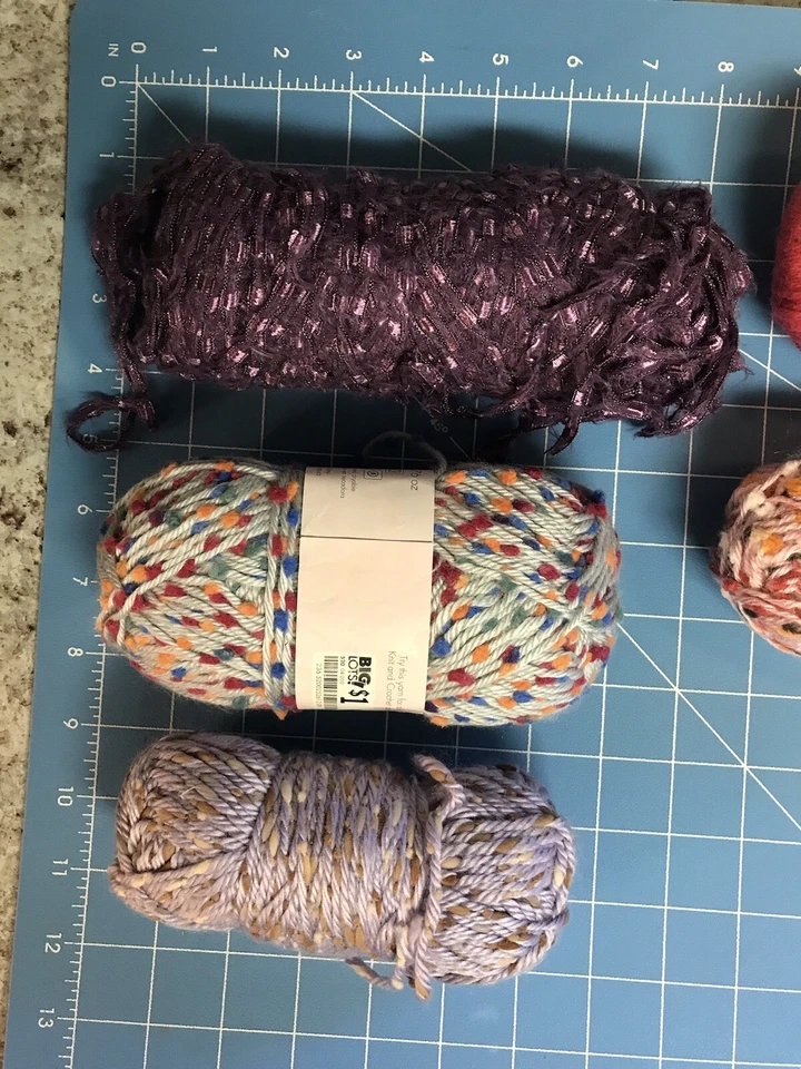 Lote Misto de 5 Fios GALA Novos e Usados Fios Mistas de Fibra Multicoloridos Aposentados - Imagem 4 de 4