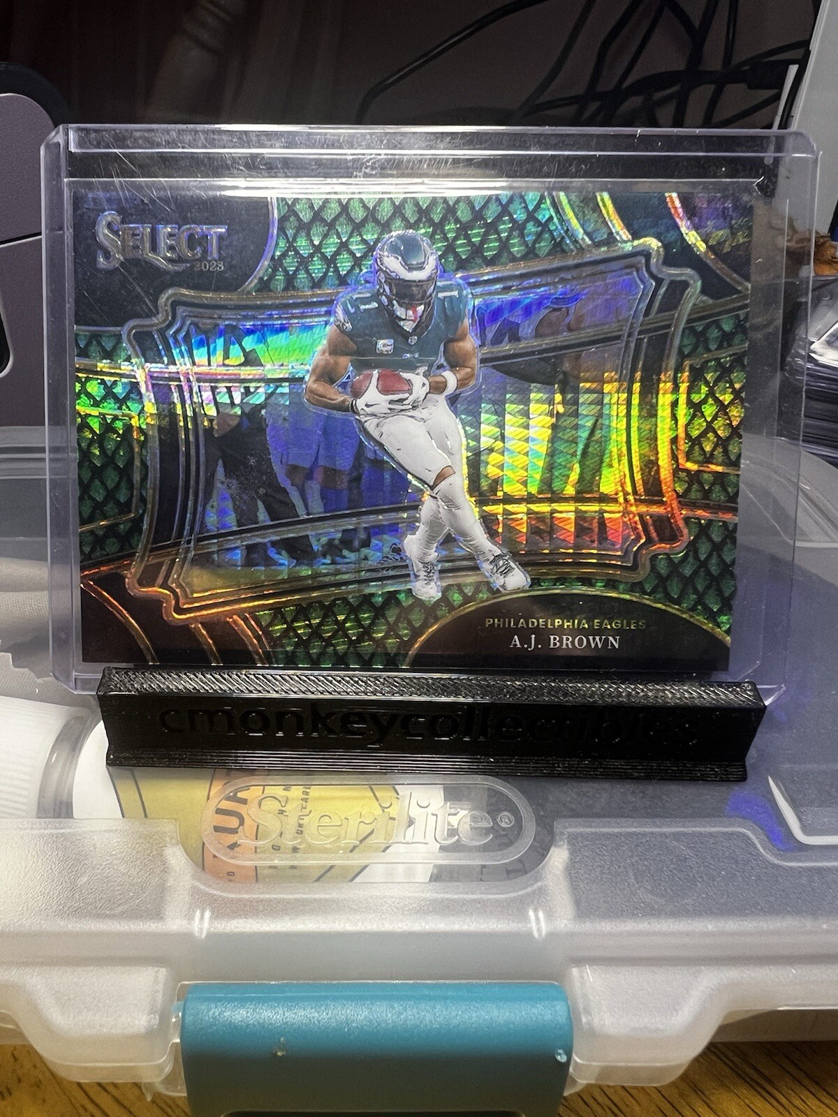 2023 Panini Select Field Level Dragon Scale Prizm AJ Brown /70  Color Match