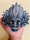 Fiber  Hand Craved Sri Lankan Traditional Mask Wall Hang Home Decor -12cm