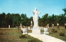 Postcard NY Youngstown Our Lady of Fatima Shrine Chrome Vintage PC K1053