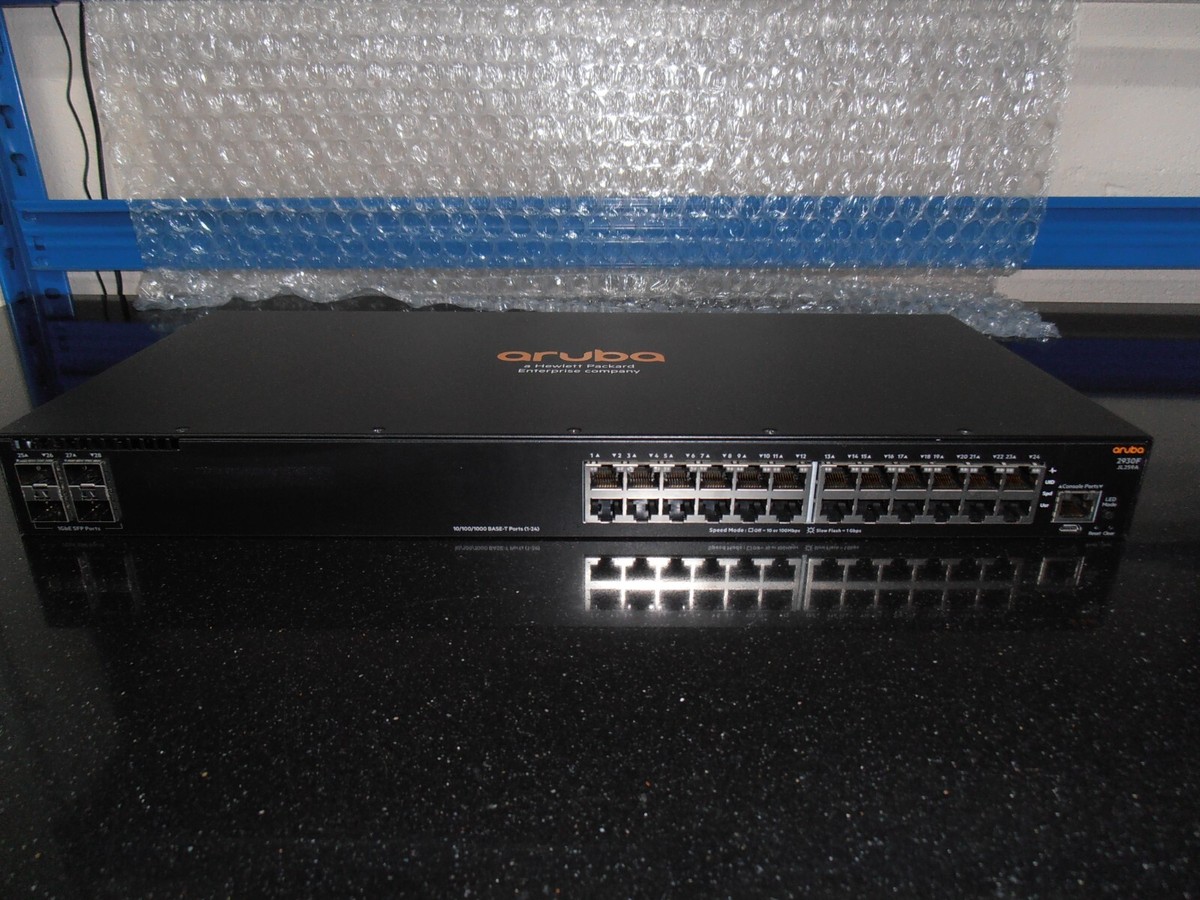 HPE Aruba-2930F-24G-4SFP JL259A 24 Port Gig Switch + 4 X SFP Ports