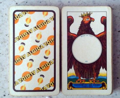 ALGIDA Eis 1 Deck regionale Spielkarten Piacentine Dal Negro