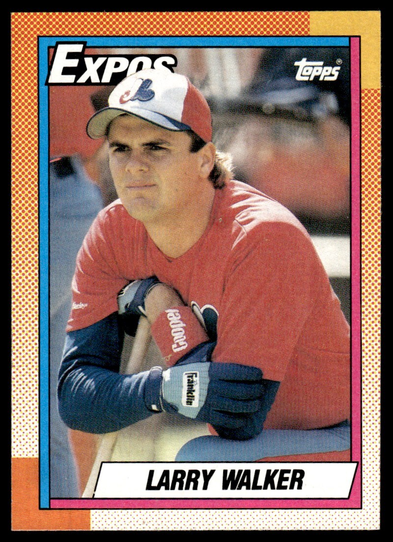1990 Topps Larry Walker Rookie Expos #757