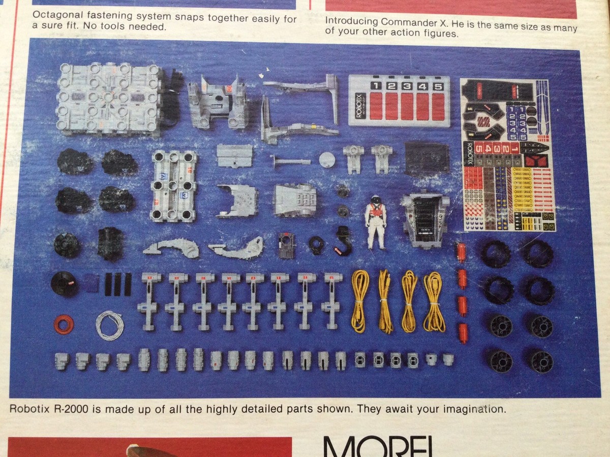Vintage Milton Bradley Robotix Series R-2000 Motorized Building