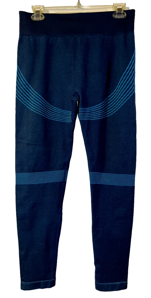 Women's Workout Clothes Blue Legging & Sports Top for Gym &Yoga 2Pc Set Size L - Image 4 of 4