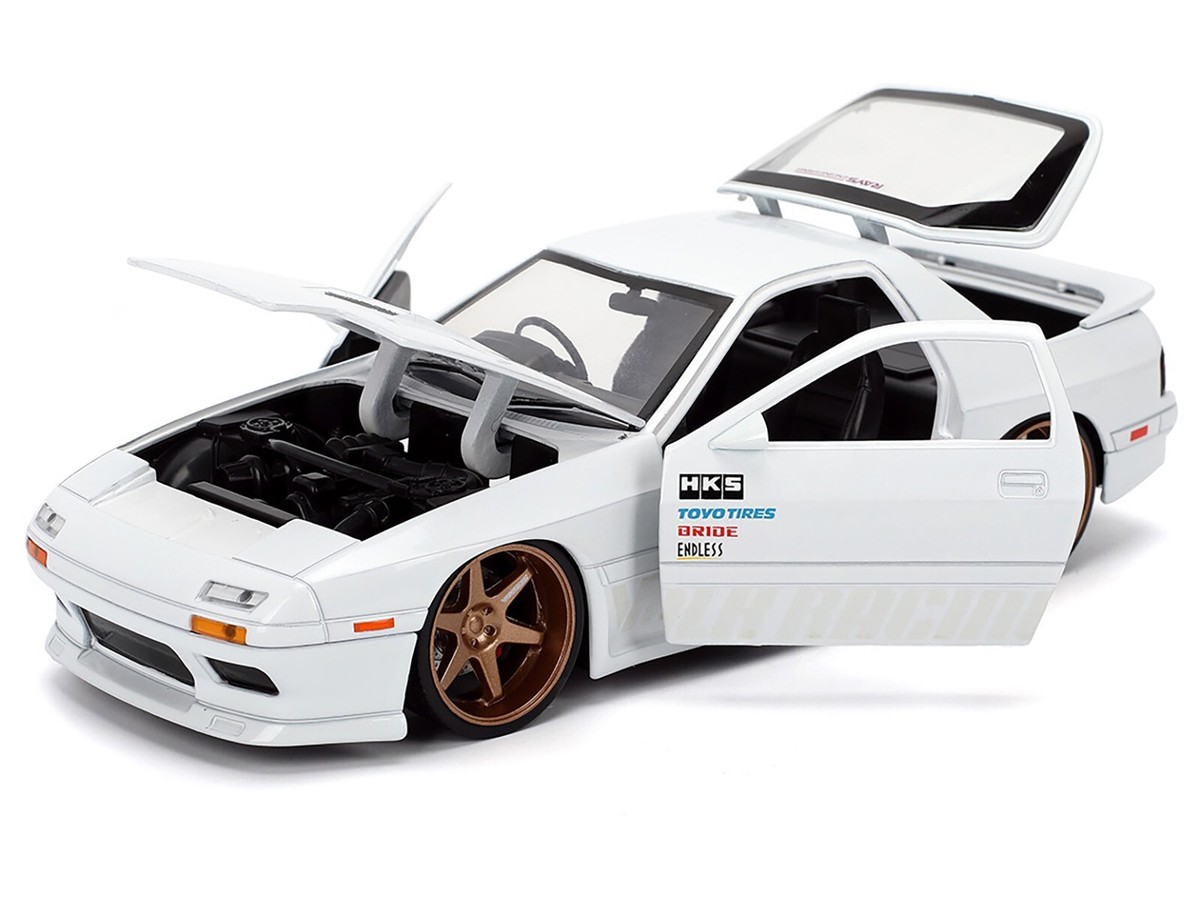  7シリーズ ミニカー1/24 1985 MAZDA RX-7 WHITE 1/24 DIECAST MODEL CAR BY JADA 35955 | eBay
