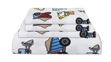 Kids Super Soft-Soft 100 Microfiber Print Sheet Trucks Print Full