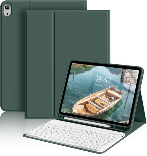 Bluetooth Keyboard For iPad 10th 9th 8th 7th Air 6 5 Case Cover with Pen Holder - Picture 34 of 52