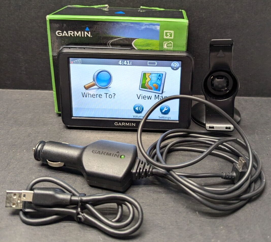 Garmin Nuvi 50LM 5-Inch GPS Navigator with Lifetime Maps in Black Original Box Included-image