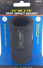 3/4" DR. X  7/8" DEEP IMPACT SOCKET 6-POINT Chromium-molybdenum CR-MO MATERIAL