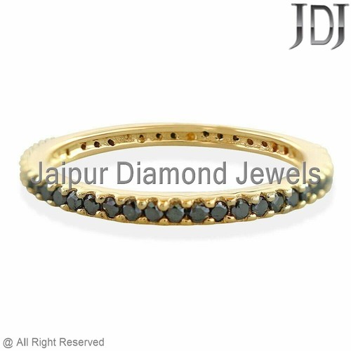 14k Gold Diamond Eternity Band Ring Sapphire Ruby Diopside Topaz Garnet Jewelry - Picture 6 of 8
