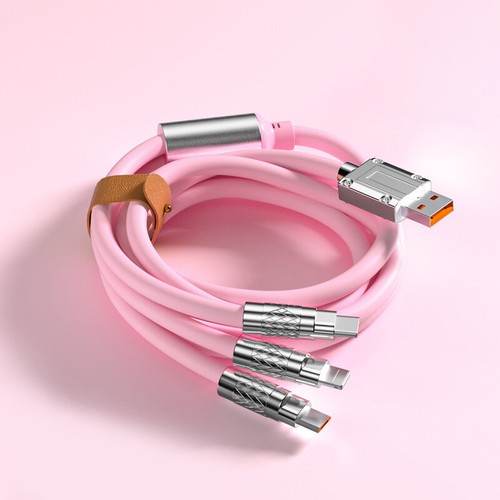 3 In 1 120W 6A Fast Charging Type C Cable Micro USB For IPhone Charger USB Cable - 第 18/20 張圖片