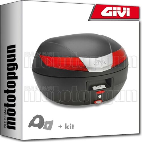 GIVI TOP CASE V40N + BASCULANT PIAGGIO MP3 125 2008 08 2009 09 PACKAGE HOLDER - Picture 1 of 4