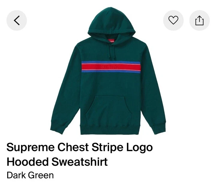 Sweat à capuche logo rayé poitrine suprême SS20 Gucci logo boîte tonale en relief