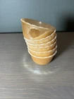 Set 6 Vintage Fire King Peach Copper Luster 6 oz Custard Cup Ramekin