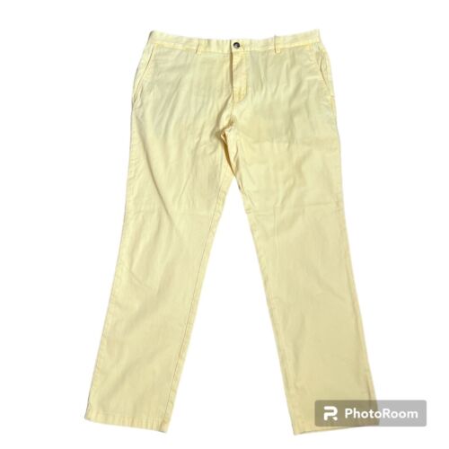 Vineyard Vines Breaker Solid Lemon Drop Pants Sz 38x32 NWT - Picture 2 of 10