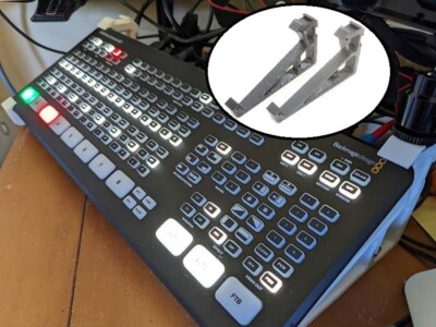 Angled Stand Holder Bracket for BlackMagic ATEM Mini Extreme & ISO [20��]