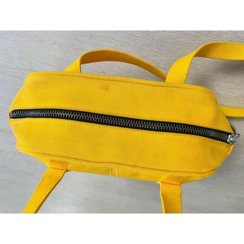 Bolso de Hombro MARIMEKKO Vintage de Lona, Amarillo Brillante Pequeño Bolso de Mano - Imagen 10 de 10