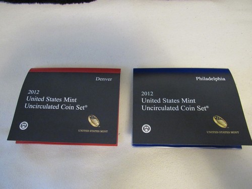 2012 P & D U.S. Mint Uncirculated Sets in OGP