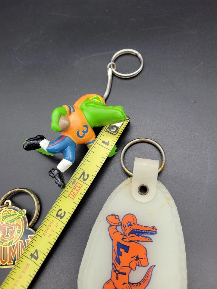 LOT 3 Keychain Florida Gators Football 1982 Roberta A., Fighting Gators, ALUMNI  - Image 3 of 4