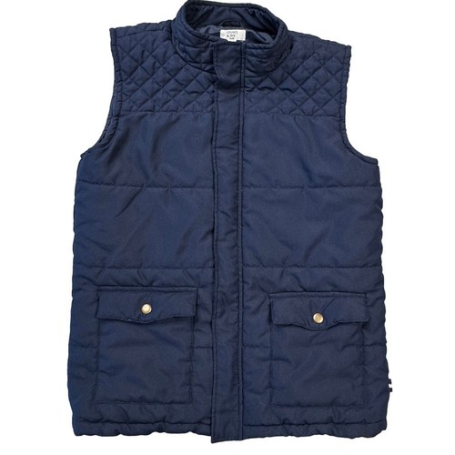 Crown & Ivy Kids Navy Blue Quilted Puffer Vest Outerwear XL - Picture 4 of 10